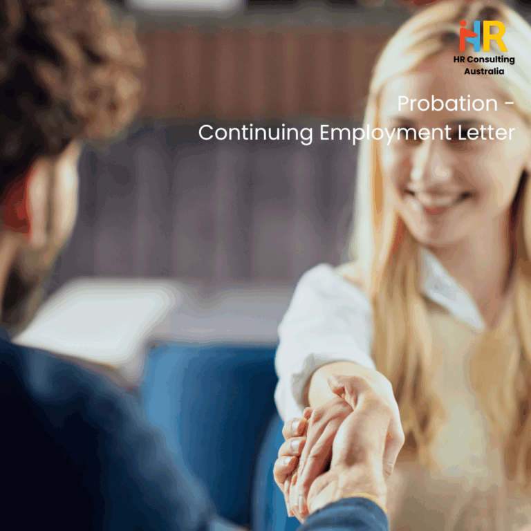 Manager shakes hand of employee congratulating her passing her probation and continuing employment